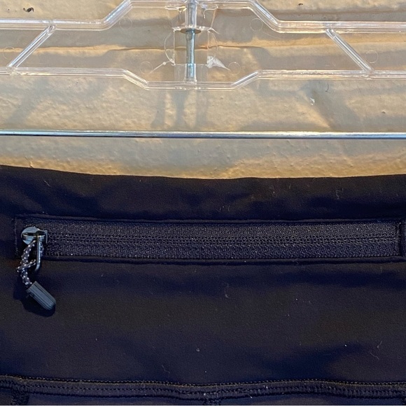 Lululemon Pace Rival 22'' Crop Leggings Luxtreme Side Pockets Run Black Women 4 - Picture 9 of 14